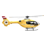 LinkMejor EC135 450 Class 2.4G 11CH Yellow Red Tail 4 blades GPS Stabilized Scale RC Helicopter RTF With X2 Flight Controller