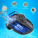 [US Direct] Vimily S1 Cordless Pool Robot Vacuum, Robotic Pool Rechargeable Cleaner for Above Ground & In-Ground Swimming Flat Pools, Lasts 120 Mins, Automatic Self-Parking & Obstacle Avoidance