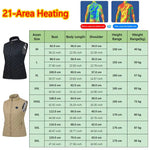 LinkMejor 21 Area Heating Vest for Women USB Charging Lightweight Warm Outdoor Electric Heating Coats