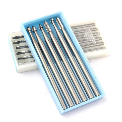 High-Speed Steel Micro Carving Tool Bits 1.0mm 1.4mm 1.8mm 2.3mm Precision Woodworking Engraving Sculpting Burr-Free Rotary Accessories