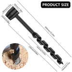 Hand Drill Carbon Steel Manual Auger Drill Portable Manual Survival Drill Bit Self-Tapping Survival Wood Punch Tool 4 Size Options Available
