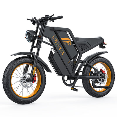 [USA DIRECT] COSWHEEL GT20 Electric Bike 48V 25AH 1000W(Peak 1500W) Motor Recommended Top Speed 25KM/H 20*4.0inch Tire 50-100KM Max Mileage 150KG Max Load Electric Bicycle