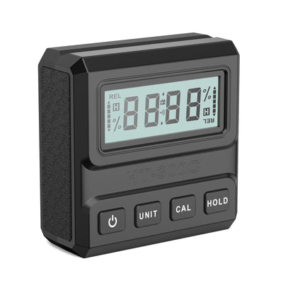 HT-300C Digital Level Inclinometer Protractor 4*90° Range Magnetic Attachment ABS Plastic High Accuracy ±0.1° CE FCC RoHS