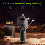 Creality K2 Plus Ceramic Hotend Kit High Thermal Conductivity Quick-swap Nozzle 350°C High Temperature Resistance