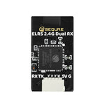 LinkMejor 2.4GHz Dual RX True Diversity Dual Antenna Long Range High Refresh Rate Receiver for FPV Racing Drone Fixed Wing