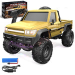 LinkMejor E201 E202 RTR 1/20 2.4G 4WD RC Car Rock Crawler Off-Road Climbing Truck LED Light Full Proportional Control Straight Bridge Aluminum Axles Central Differential Vehicles Models Toys