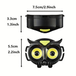 Wide Angle Light Owl LED Headlamp Mini Strong Light Portable Outdoor Exploration Camping Fishing COB Head Lamp Headlight