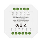 IH-S09 Tuya 1-4CH Zigbe Smart Switch Module 16A/Channel APP Remote Control Timer Schedule Countdown Functions Voice Control with Alexa Google Assistant