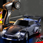 S916 RTR Mini 1/43 2.4G 4WD Drift RC Car Gyro GTR Race LED Light Full Scale Remote Control High-Speed Motor On-Road Racing Vehicle Model Boys Gifts Toys