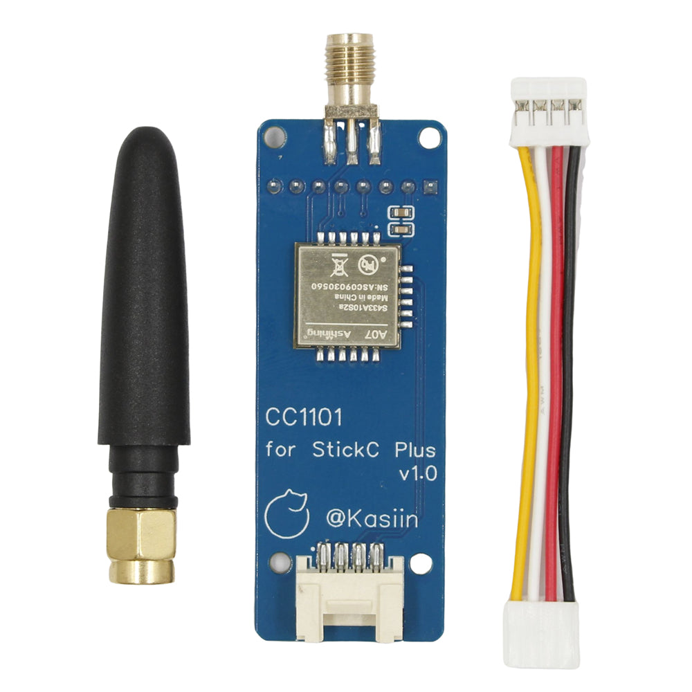 433MHz CC1101 RF Module Sub-GHz Signal Transmitting Sniffing Decoding Replay Compatible with M5Stack StickC Plus Bruce Firmware Grove Connection