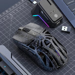 LinkMejor M8 Tri-mode Gaming Mouse with Charger Dock PAW3311 Sensor RGB 12000DPI 1KHz Return Rate 72g Lightweight Rechargeable Mouse
