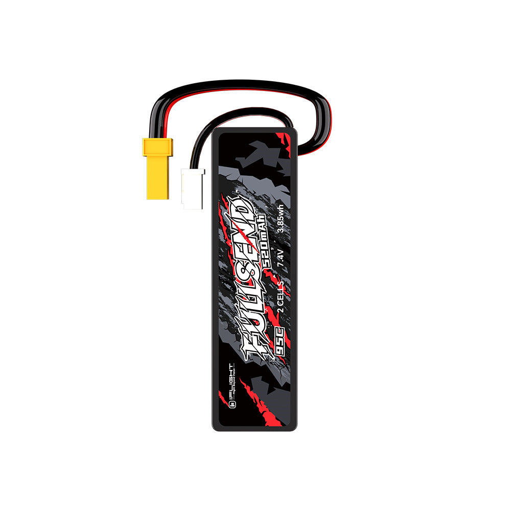 iFlight Fullsend 7.4V 520mAh 95C 2S LiPo Battery XT30 Plug for Freestyle Racing Quadcopter Helicopter Drone