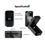 K5 Tuya/TTlock Smartkey Lock Box Wireless Electronic Key Safe with Digital Code App Controlled bluetooth Smartlock for Home Key Padlock