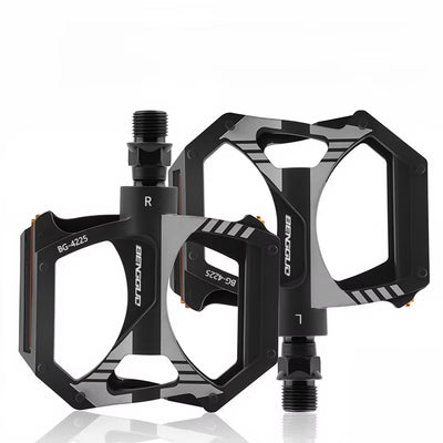 LinkMejor BG-4225 Diamond-shaped Nylon Bicycle Pedals Dual DU Bearings Bike Pedals Reflective Non-Slip Lightweight