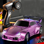 S916 RTR Mini 1/43 2.4G 4WD Drift RC Car Gyro GTR Race LED Light Full Scale Remote Control High-Speed Motor On-Road Racing Vehicle Model Boys Gifts Toys