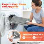 Electric Foot Heating Pad Washable Feet Warmer Heater Household Soft Plush Heat Blanket Foot Heat Mat Home Office Bedroom 9 Temperature Settings And 4 Time Settings