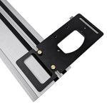 LinkMejor Aluminum Alloy Track Saw Square Guide Rail Angle Stop Woodworking 90 Degree Right Angle Guide Plate Square Cutting Everytime for Makita / Festool