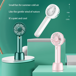 LinkMejor Portable Handheld Fan USB Rechargeable 3 Adjustable Speed Cooling Fan