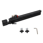 Telescoping Flip Fence Miter Gauge Fence 500mm to 890mm Extendable T Slot Track with Quick Positioning 0.05mm Fine Adjustment