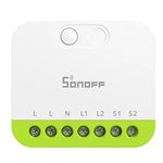 LinkMejor MINI-ZB2GS MINI DUO 2-Gang Zigbe Smart Switch Dual Load Control Zigbee3.0 Compatibility Signal with Multiple Zigbe Hub