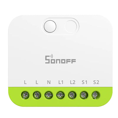 LinkMejor MINI-ZB2GS MINI DUO 2-Gang Zigbe Smart Switch Dual Load Control Zigbee3.0 Compatibility Signal with Multiple Zigbe Hub