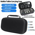 Walkie Talkie Carrying Case for UV-5RH UV-21 PRO UV-17 PRO UV-K5 PLUS UV-9R Pro High Quality EVA Water-Resistant Dustproof Radio Accessories Storage Bag