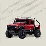 Z6761 1/43 2.4G 4WD for Land Rover 1993 110 Official Licensed Mini RC Car Rock Crawler Off-Road Climbing Pickup Truck LED Light Full Proportional Control Desktop Micro Vehicles Models Toys