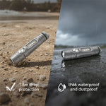 TuNeng S15pro-TK 750LM Titanium Alloy LED Keychain Light 350mAh USB-C 30H Runtime IP66 EDC Flashlight Mini Torch