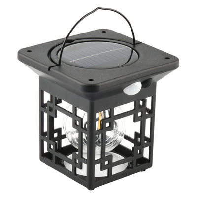 Elfeland Solar Outdoor Wall Light with Motion Sensor, Intelligent Light Control, Waterproof Hanging Garden Lamp for House, Patio & Pathway Decoration