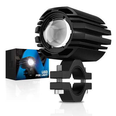 LinkMejor A500-WL11-1 2-inch 1500lm Motorcycle Headlight Dual Beam Modes Motorcycle Spotlight  IP68 Waterproof