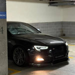 Front Bumper Splitter Lip Front Bumper Spoiler Diffuser Body Modification Kit For Audi A5 S5 A4 A6 A7 2012 2013 2014 2015 2016