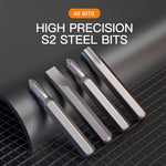 51-in-1 Manual Screwdriver Set with Strong Magnetic Functionality Aviation-grade Aluminum Alloy Shell Ergonomic Design Suitable for Various Screw Types