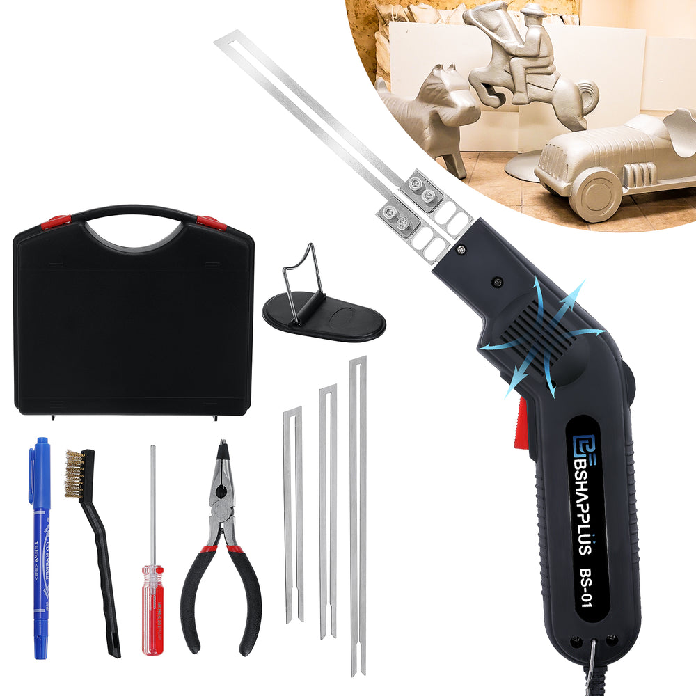 LinkMejor Foam Cutter Pro Electric Hot Knife 110V / 240W Styrofoam Cutting Tool Kit with Intelligent Chips & 5S Fast Heating & Powerful Cooling System for Carving Handcraft DIY Projects