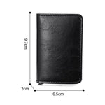 ID Credit Card Holder Wallet Mens RFID Blocking Protected Card Holder Case Slim PU Leather Wallets Mini Small Money Wallet