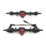 2PCS Upgraded Metal Front Rear Bridge Axle Assembly MNRC MN82 MN78 MN168 MN80 for TOYOTA Land Cruiser LC79 1/12 RC Cars Vehicles Models Spare Parts