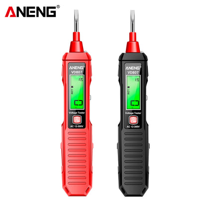 LinkMejor VD807 Voltage Tester Pen High-Sensitivity Induction 12-300V Measurement Range with Sound and Light Alarm System LED Lighting Auto Power Off Safety Tool for Household and Professionals