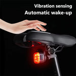 LinkMejor Smart Sensing Brake Bicycle Taillight 6 Lighting Modes Waterproof Type-C Charging Bike Rear Light for MTB Night Riding Warning Safety