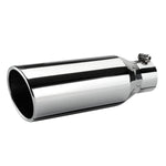 2.5 Inch Inlet 4 Inch Outlet Exhaust Tip 12 Inch Length Anti-Corrosive High Temperature Resistant Angle Cut Design for Car Truck