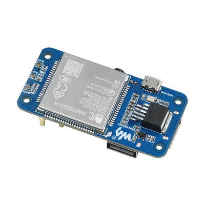 Waveshare SIM7600G-H 4G HAT (B) For Raspberry Pi Global Band LTE Cat-4 4G/3G/2G Communication Module With GNSS Positioning Support
