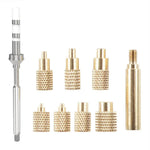 TS100 Hot Melt Nut Insertion Kit Brass CNC Precision for M2 M3 M4 M5 M6 M8 Compatible with 936 Soldering Iron Tips