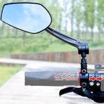 LinkMejor 1 Pair HD View MTB Road Bike Mirrors 360° Adjustable Handlebar Rearview Mirror for Bicycle Motorcycle Accessories Rear Mirror