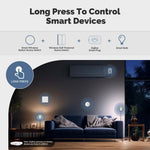 LinkMejor ZigBee3.0 Smart Wireless Button Scene Switch Tuya Battery Powered Mobile Setting Multi-scene Linkage Wireless Remote Controller