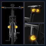 Bicycle Turn Signal Light Wireless Remote Control Bike Taillight USB Rechargeable Bicycle Front Rear Light LED Bike Warning Lamp