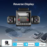 4 Channel Car Dash Camera 2 inch Screen 1080P Infrared Night Vision 360 Wide Angle Parking Monitor Loop Recording