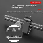 Multi-Function Marking Scriber 6 Inch Dual-Scale Adjustable Woodworking Gauge Parallel Straight Line Marker