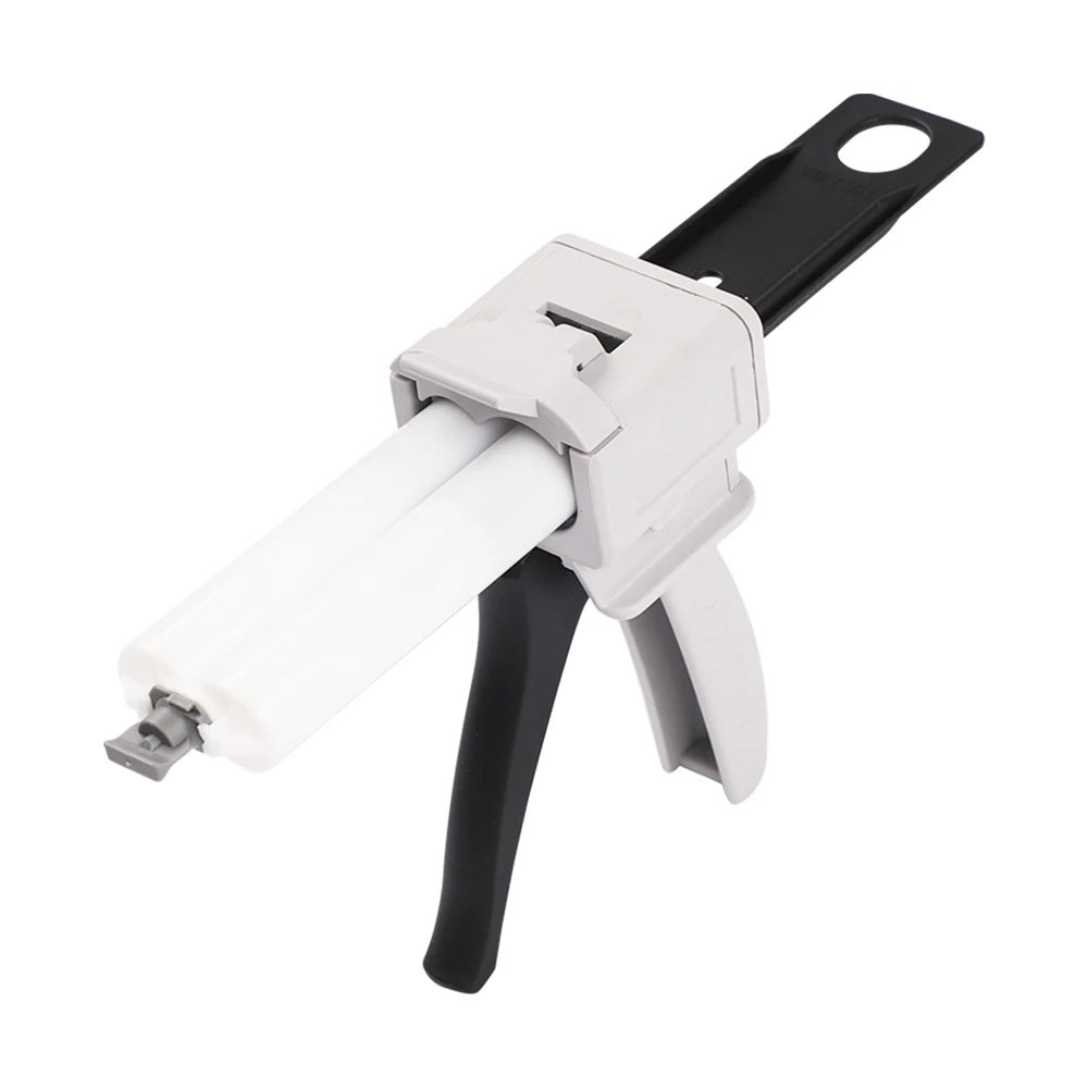 Universal 50ml AB Glue Gun 1:1/2:1 Ratio Plastic Durable Epoxy Dispenser Grey and Black for Precise Bonding