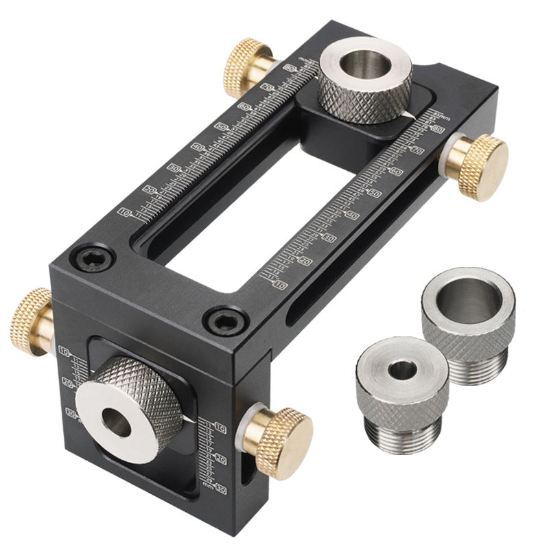 Cabinet Hardware Drill 6/8/10/12mm Hole Punch Locator Flat Screw Woodworking Drill Jig Baby Bed Crib Screws Hardware Drill Guide for Beds Headboards Chairs Furniture