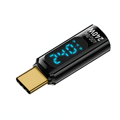 Transparent LED Display 240W USB4.0 40Gbps Type-C Male to Type-C Female OTG Adapter Support 8K@60Hz Screen Casting for iPhone 16 16 Pro 15 14 Pro Max Tablet Laptop TV