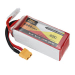 LinkMejor 14.8V 2000mAh 65C 4S LiPo Battery XT60 Plug for RC Drone