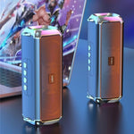 Claison bluetooth Speaker RGB Wireless Speaker Subwoofer Dual Drivers Dual Bass Diaphragm TWS Pairing Hands-free Call Support AUX TF Card U Disk Playback Loud Outdoors Portable Speakers